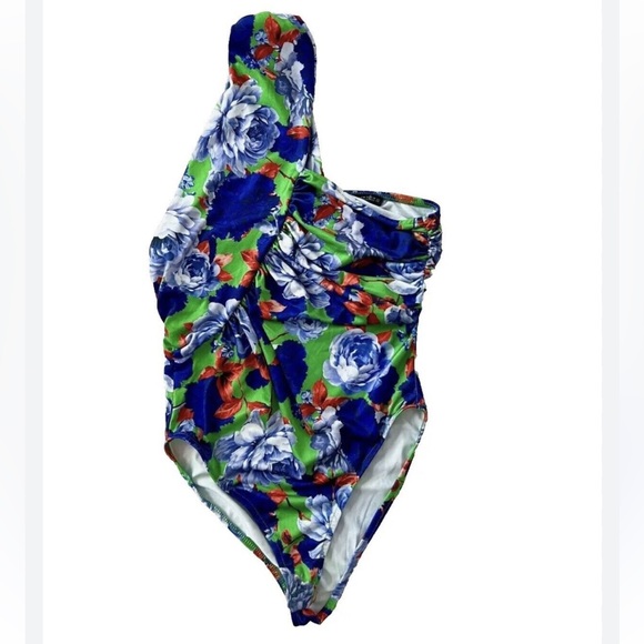 NWT ZARA Floral Asymmetrical One
Shoulder Bodysuit Size L - Picture 6 of 6